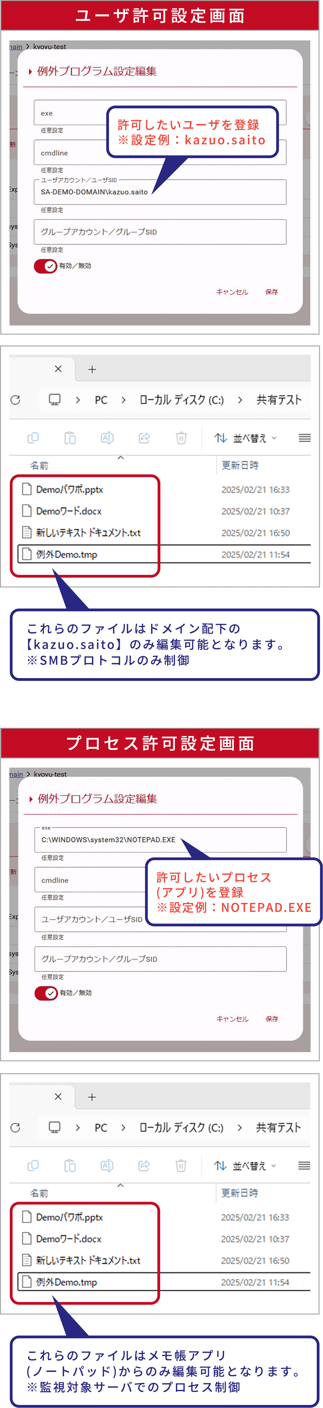 SentinelARGUSの設定画面