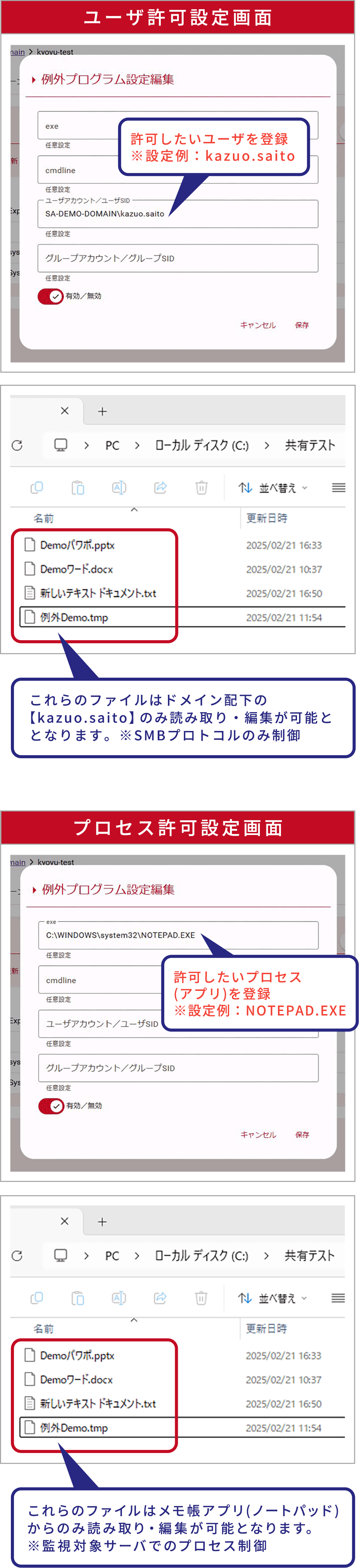 SentinelARGUSの設定画面